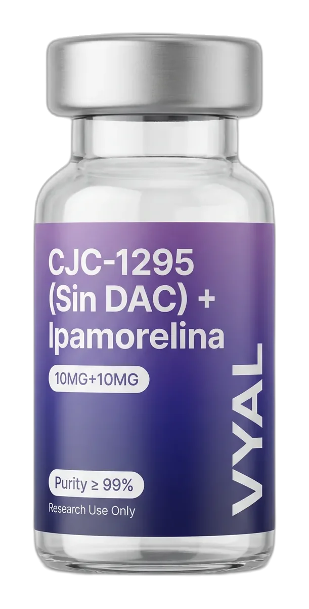 Vial CJC-1295 (Sin DAC) + Ipamorelina 10 mg + 10 mg VYAL